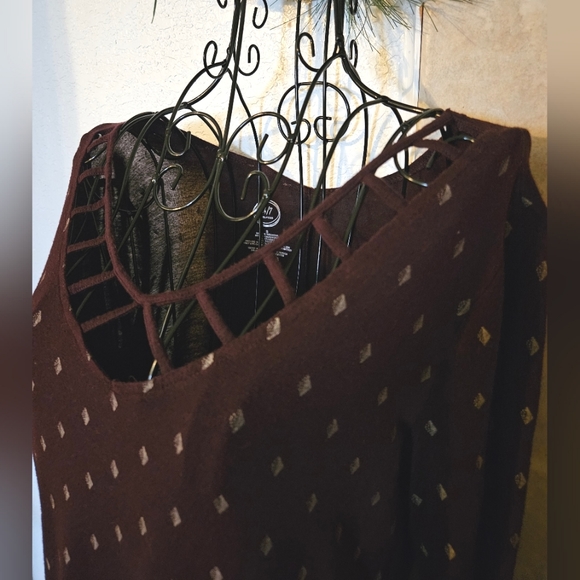 Maurices 24/7 Cage Weave 3/4 Sleeve Top - Picture 3 of 6